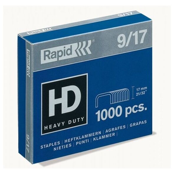Rapid Zszywki Super Strong 1M, 1000 szt. 9/17 (10K280G) 652345 7313468716004