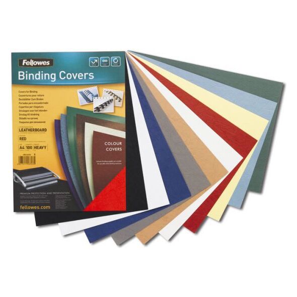 Fellowes okładki skóropodobne DELTA A4 ciemnoczerwone FSC, 100 szt. (5371603) 653330 77511537165
