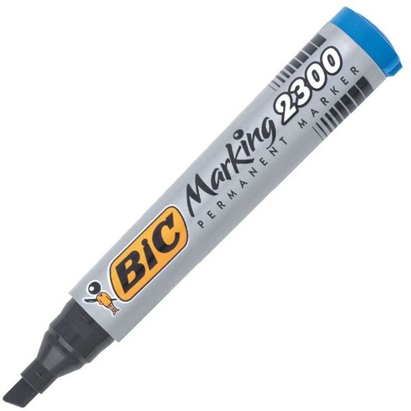 Bic marker permanent 2300 końcówka ścięta niebieska 692749 3086129999743