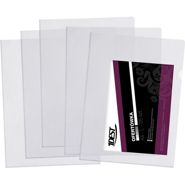 Idest Ofertówka A5 25szt. folia 0,20mm "L" 708108 5907214300603