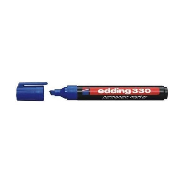 Edding Marker permanentny 330 ścięta końcówka niebieski (EG1006) 708549 4004764390816