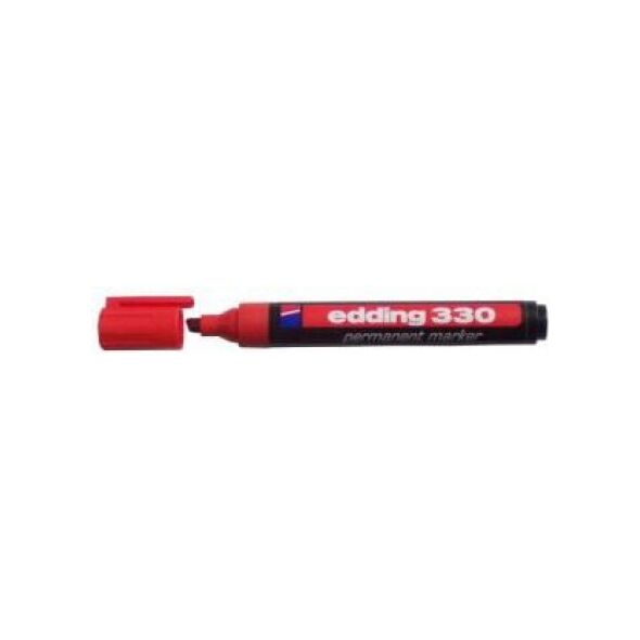 Edding Marker permanentny 330 ścięta końcówka czerwony (EG1005) 708548 4004764390809