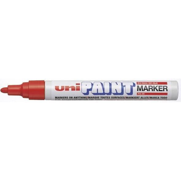 Uni Mitsubishi Pencil Marker olejny PX20 czerwony (UN5041) 709189 4902778912348
