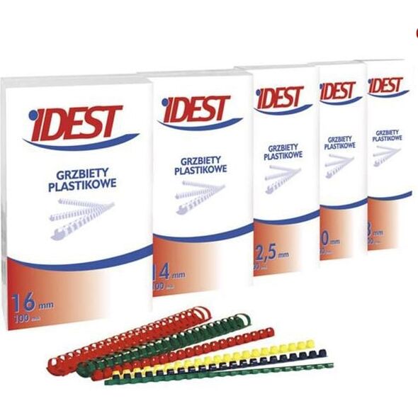 Idest GRZBIET PLAST 10MM/100SZT CZERWONY 707671 5903069998811