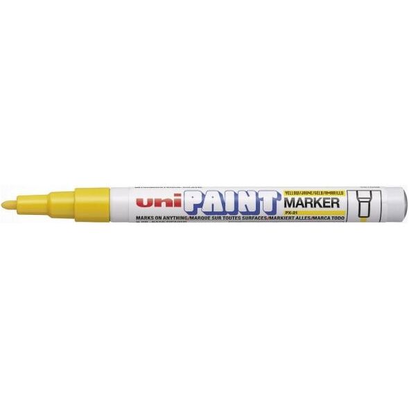 Uni Mitsubishi Pencil Marker olejowy PX21 żółty (UN5087) 709202 4902778558614