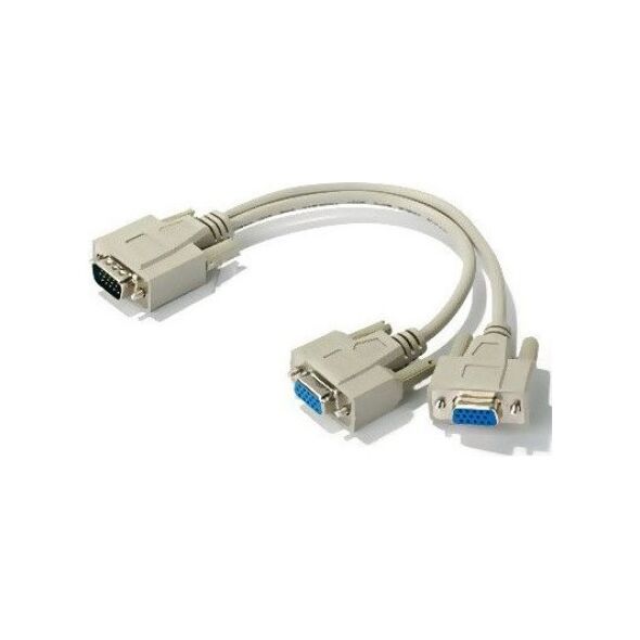 Savio D-Sub (VGA) x2 D-Sub (VGA), Szary (SAVIO CL-66) 710700 5901986041030