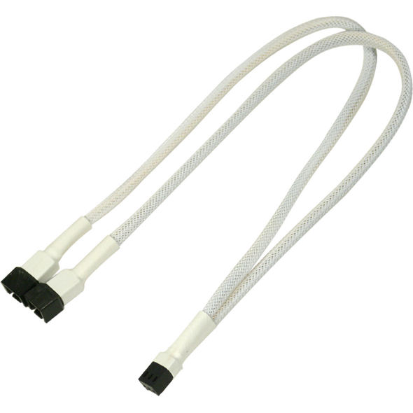 Nanoxia 3-pin - 3-pin x2, 0.3m, Biały (900400002) 729101 4260285294020