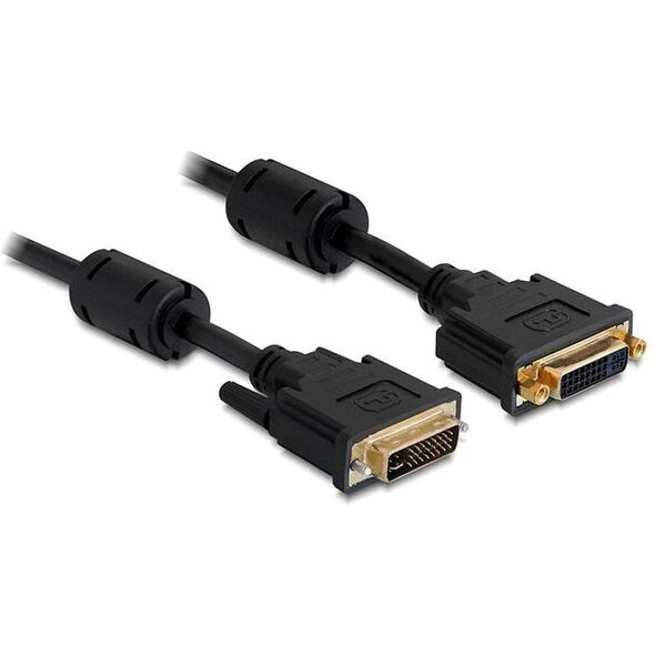 Kabel Delock DVI-I - DVI-I 1m czarny (83106) 767492 4043619831067