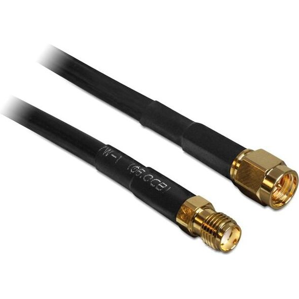 Kabel Delock Antenowy (F) 10m czarny (88445) 760516 4043619884452