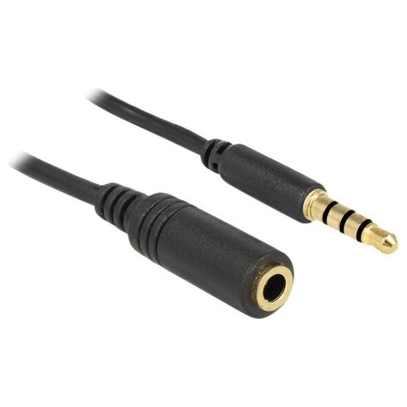 Kabel Delock Jack 3.5mm - Jack 3.5mm 3m czarny (84668) 719105 4043619846689