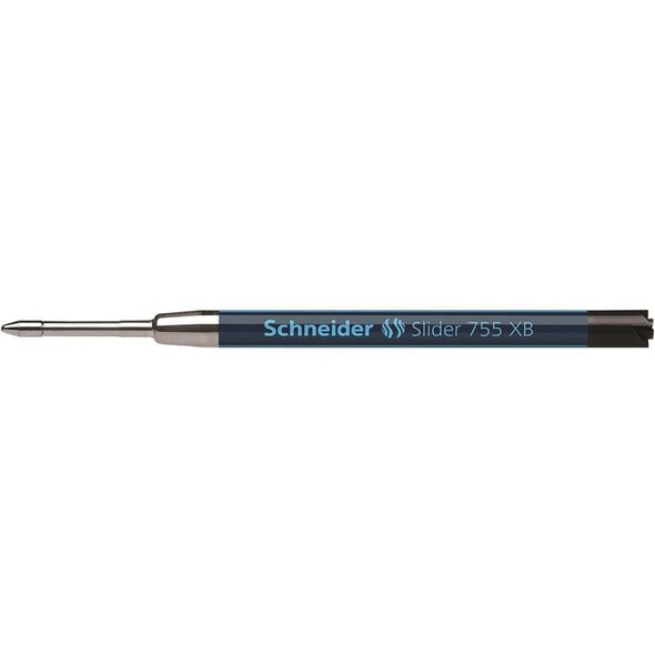 Schneider Wkład Slider 755 do Długopisu, XB, format G2, Czarny (4004675078421) 783001 4004675078438