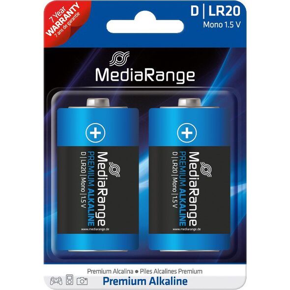 MediaRange Bateria D / R20 2 szt. 805047 4260283113279