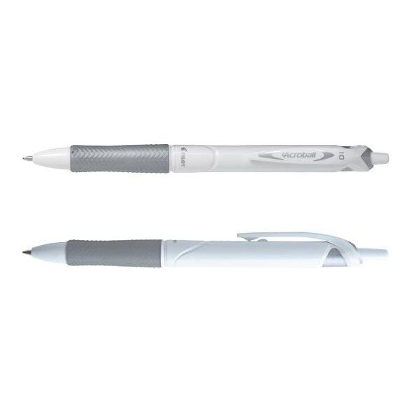 Pilot Długopis Acroball M white srebrny czarny p10 (PIBAB15M-WB-BG) 881725 4902505479212
