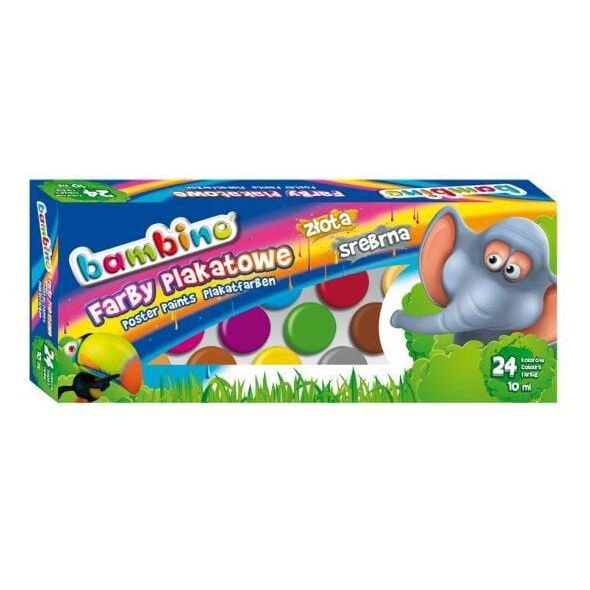 Bambino Farby plakatowe 24 kolory (5903235002885) 885787 5903235002885