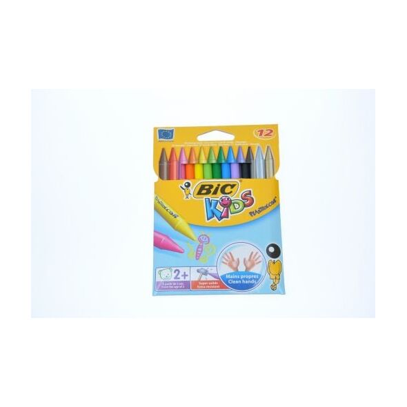Bic KREDKI ŚWIECOWE BIC KIDS PLASTIDECOR PUDEŁKO 12 SZT - 920299 821884 3270220000341