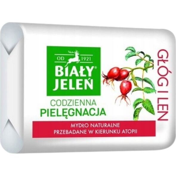 Biały Jeleń Mydło w kostce Premium z głogiem 100g 892023 5900133009411