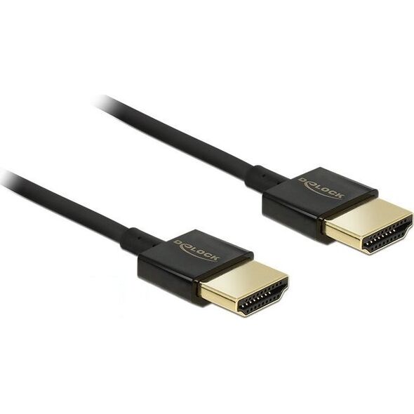 Kabel Delock HDMI - HDMI 1.5m czarny (84772) 926022 4043619847723