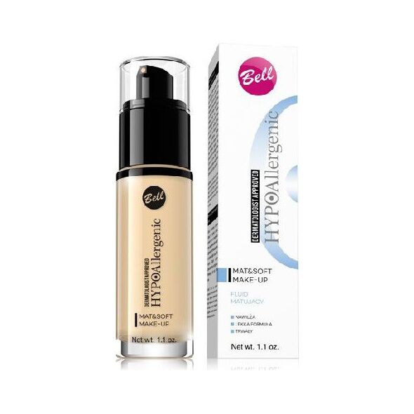Bell Hypoallergenic Fluid matujący Mat & Soft nr 03 Sunny Beige 30g 932194 5902082504061
