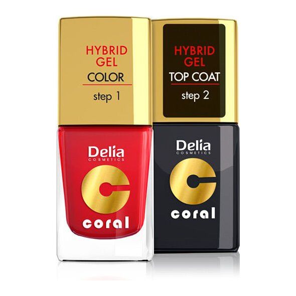 Delia Cosmetics Coral Hybrid Gel Emalia do paznokci nr 26 11ml 934465 5901350460757