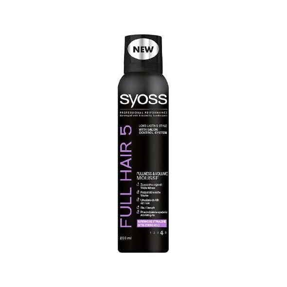 Syoss Full Hair 5D Pianka do włosów 250 ml 895632 9000100906289