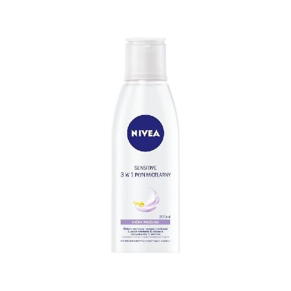 Nivea Sensitive Płyn micelarny 3w1 do cery wrażliwej 200ml 889394 4005808936724