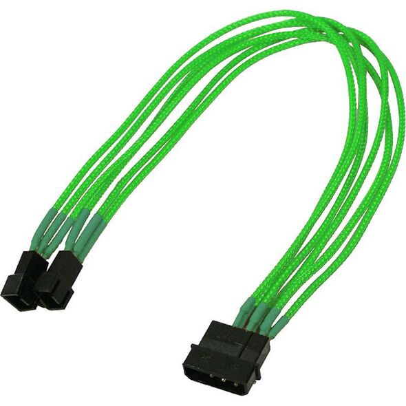 Nanoxia Molex - 3-pin x2, 0.3m, Zielony (NX42A30NG) 933843 4260285298158