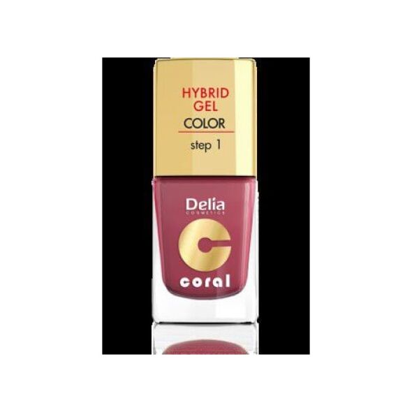 Delia Cosmetics Coral Hybrid Gel Emalia do paznokci nr 18 marsala 11ml 887437 5901350458143