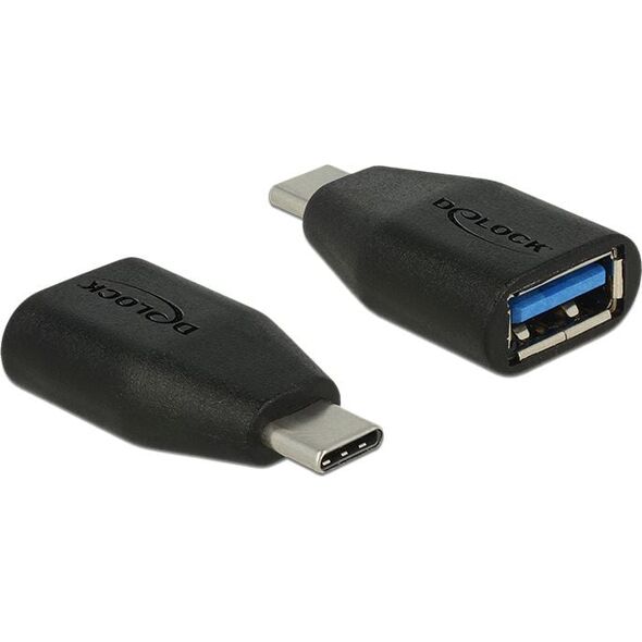 Adapter USB Delock USB-C - USB Czarny  (65519) 925693 4043619655199