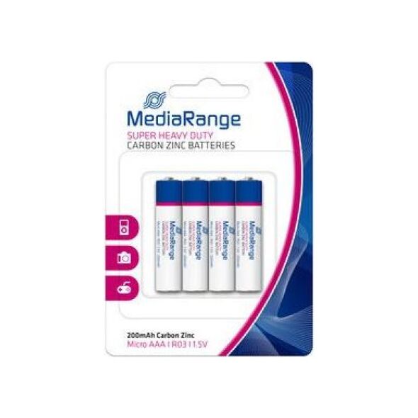MediaRange Bateria AAA / R03 200mAh 4 szt. 1009326 4260459610588