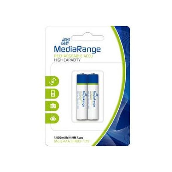MediaRange Akumulator AAA / R03 1000mAh 2 szt. 1009330 4260459610434