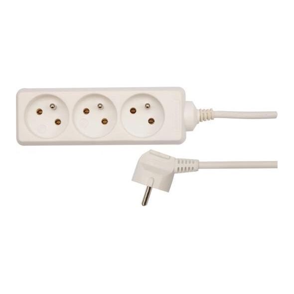 Vorel PRZEDŁUŻACZ ELEKTRYCZNY /BIAŁY/ 3 GNIAZDA Z UZIEMIENIEM 5M -72508 1016568 5906083725081