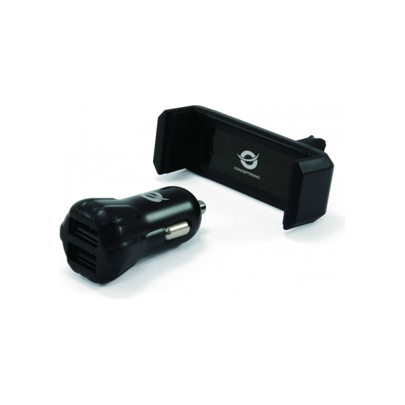 Ładowarka Conceptronic 2x USB-A 2 A  (CUSBCAR2AKIT) 1052031 4015867197349
