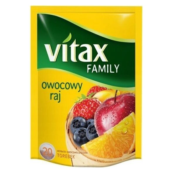 Vitax HERBATA VITAX FAMILY OWOCOWY RAJ 20 TOREBEK 6631431 948412 5900175431430