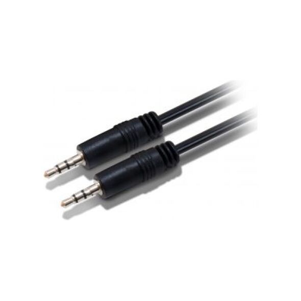 Kabel Equip Jack 3.5mm - Jack 3.5mm 2.5m czarny (14708107) 949722 4015867188743