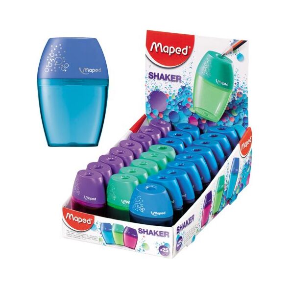 Maped Temperówka Shaker z pojedynczym otworem i pojemnikiem 950432 3154145347531