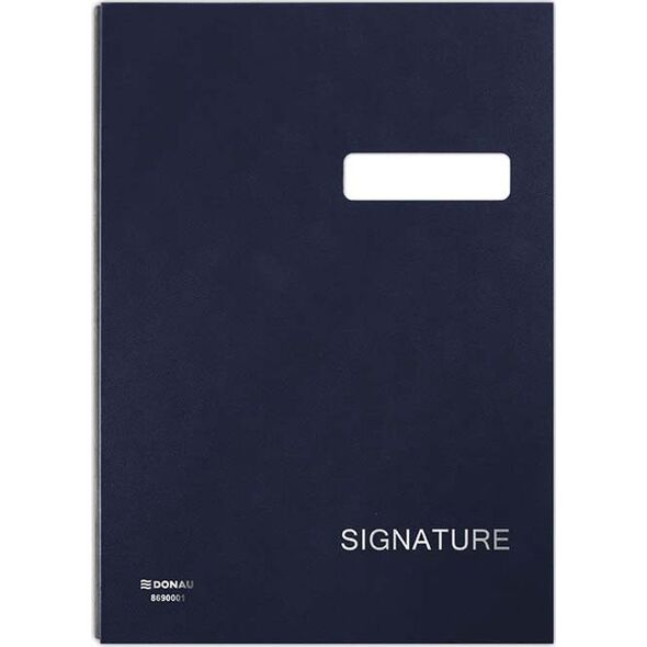 Donau TECZKA DO PODPISU DONAU, KARTON/PP, A4, 450GSM, 20-PRZEGR., GRANATOWA 8690001-18 951434 9003106063017