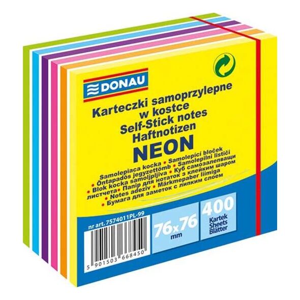 Donau Samoprzylepne. 76 x 76mm (7574011PL-99) 960658 5901503668467