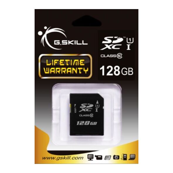Karta G.Skill SDXC 128 GB + 128 GB Class 10 UHS-I  (FF-SDXC128GN-U1) 1082765 848354023401