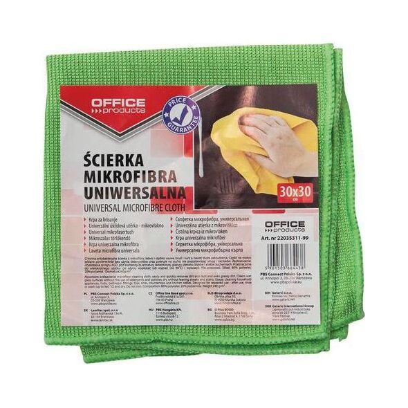 Office Products Ścierka uniwersalna mikrofibra 30x30cm 1102495 5901503664438