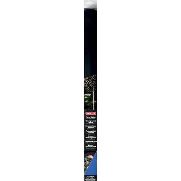 Zolux Tło akwariowe dwustronne 40 x 60 cm - koralowiec/niebieskie 1107336 3336023548647
