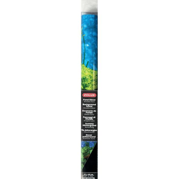 Zolux Tło akwariowe dwustronne 30 x 40 cm - korzeń/czarne 1120479 3336023548609