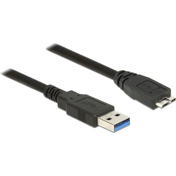 Kabel USB Delock USB-A - microUSB 2 m Czarny (85074) 1196766 4043619850747