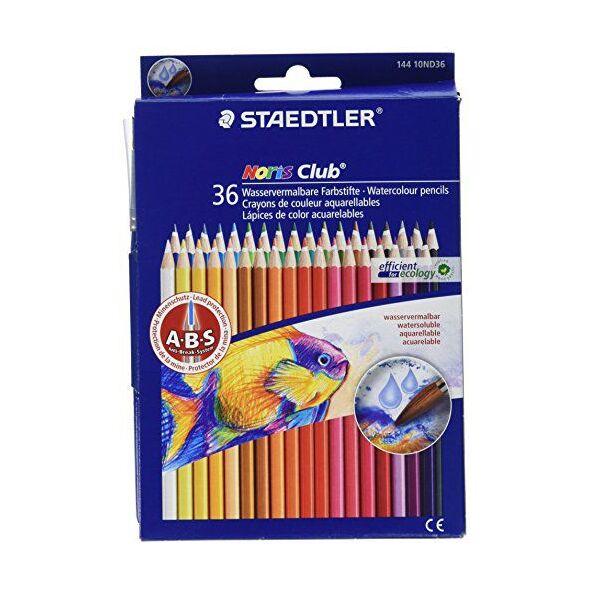 Staedtler Kredki akwarelowe 36 kolorĂłw Noris Club 1240418 4007817146101
