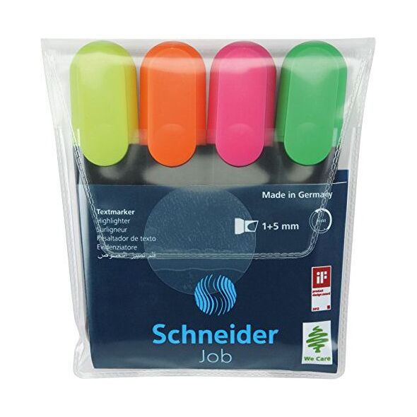 Schneider ZakreĹ›lacz Job 4 sztuki mix kolorĂłw 1249964 4004675015006