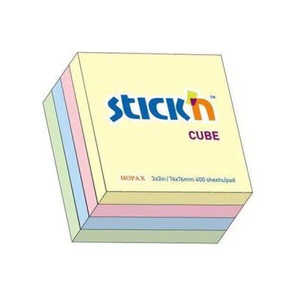 Stickn Notes samoprzylepny Pastel mix 5 kolorów (155271) 1411263 4712759210130