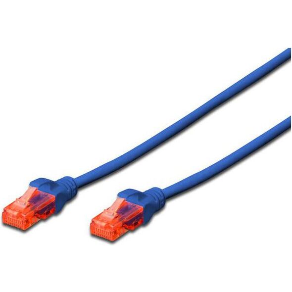 Digitus Patchcord U-UTP, Cat6, LSZH, 0.5m, niebieski (DK-1617-005/B) 1412377 4016032387619