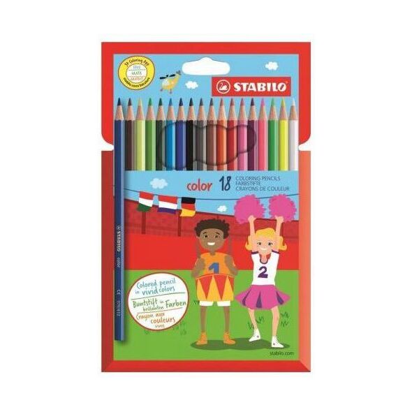 Stabilo Kredki Color 18 kolorów (188390) 1463808 4006381194617
