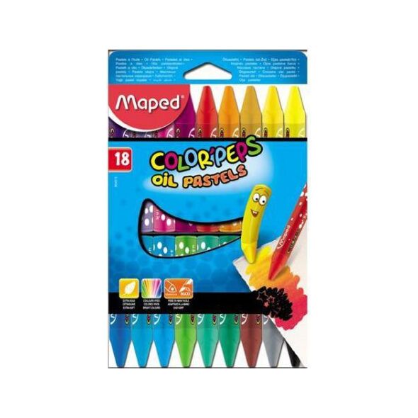 Maped Kredki Colorpeps pastele olejne 18 kolorów (175496) 1465624 3154148640110