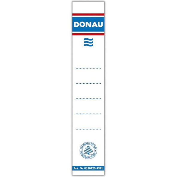 Donau Etykiety wsuwane do segregatora 28x153mm (8350920-09PL) 1465970 5901498005773