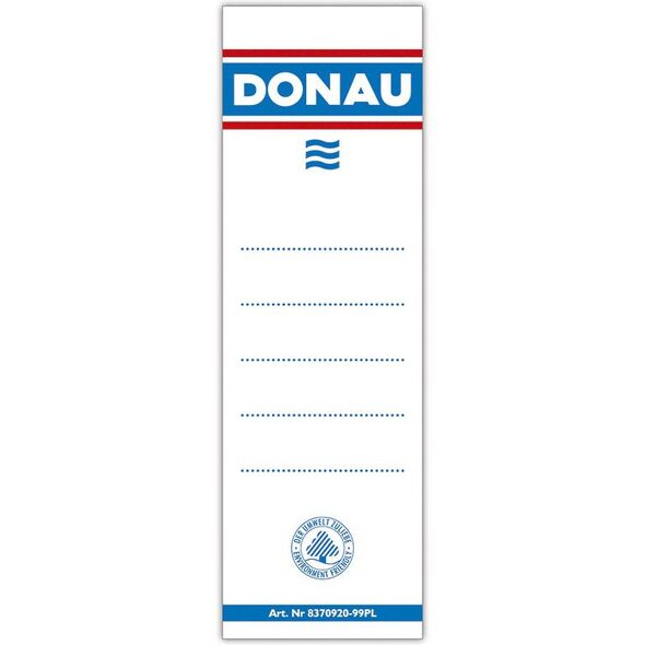 Donau Etykiety wsuwane do segregatora 48x153mm (8370920-09PL) 1465973 5901498005780